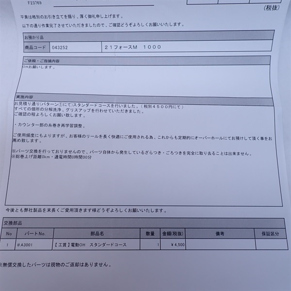 ２１フォースマスター１０００